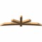Ekena Millwork Alberta Timber Gable Bracket, Western Red Cedar, 108"W x 31 1/2"H x 5 1/2"D x 5 1/2"F, 7/12 Pitch GBW108X31X0606ALB00SWR - alternate 4